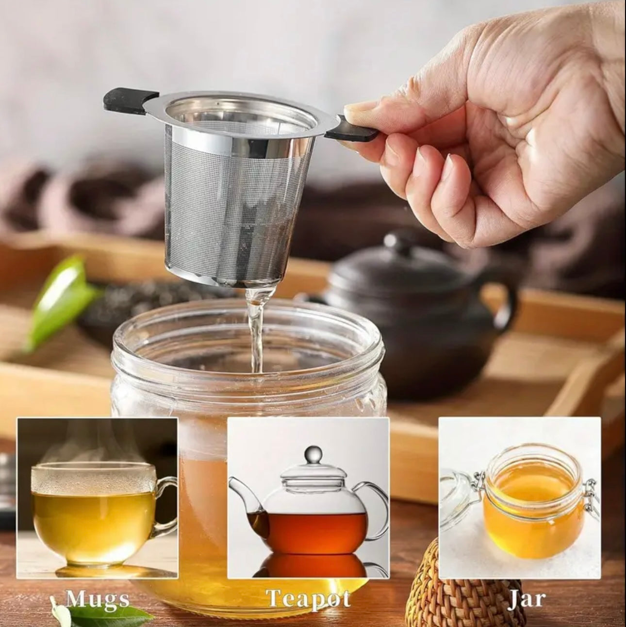 Infuseur à thé en acier inoxydable