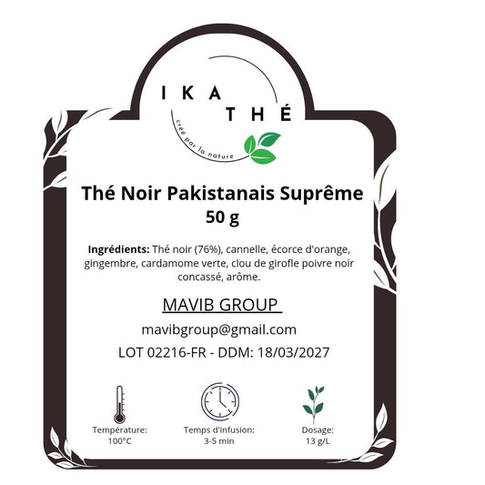 Thé Noir Pakistanais Suprême