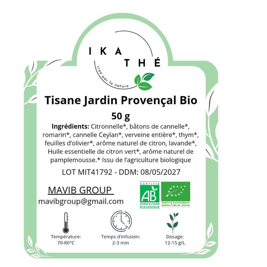 Tisane Jardin Provençal Bio