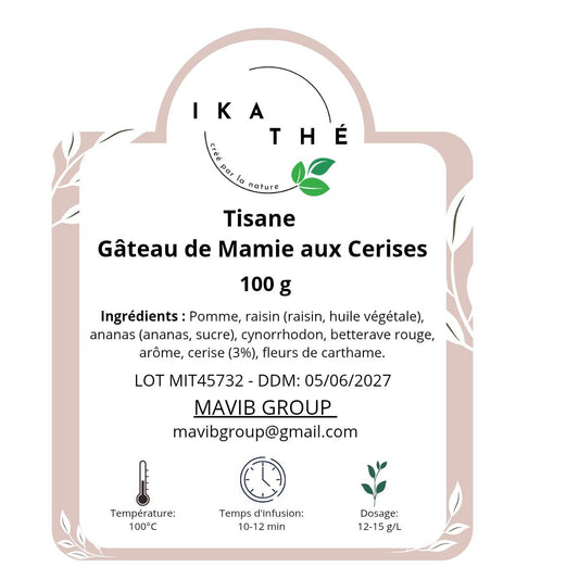 Tisane Gâteau de Mamie aux Cerises