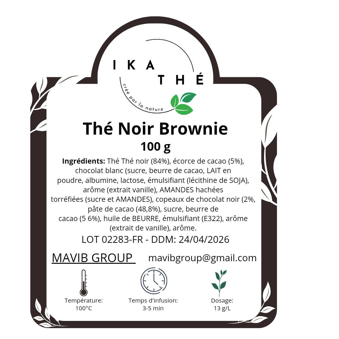 Thé Noir Brownie